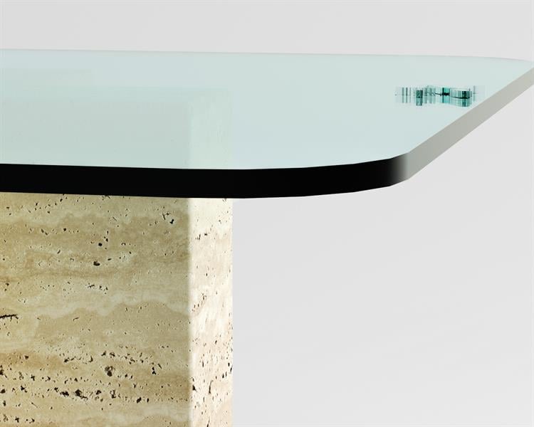 Beatrice-Travertine coffee table