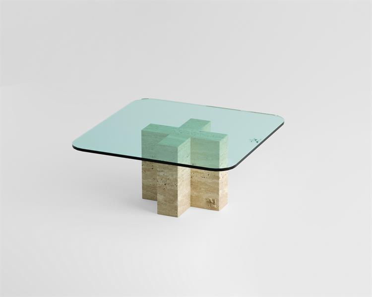 Beatrice-Travertine coffee table