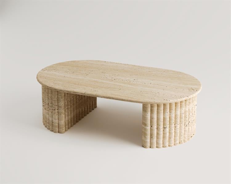 Berry- Travertine Coffee Table