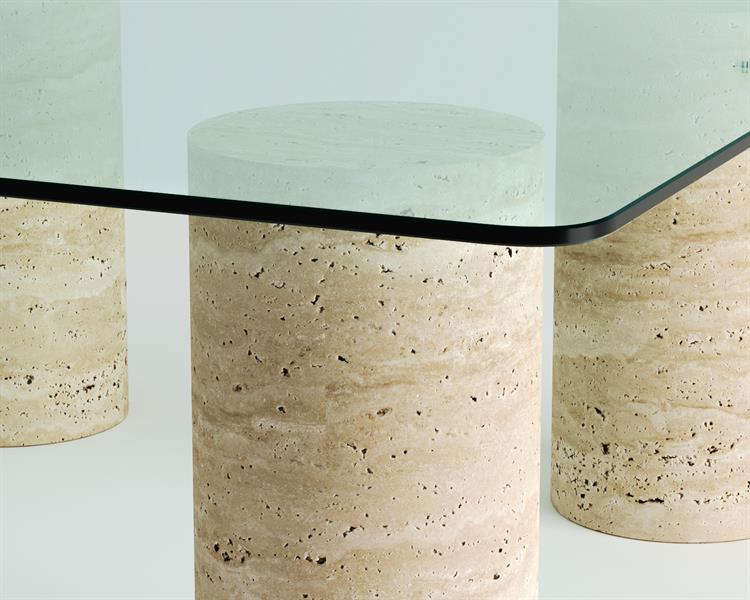 Bozo-Travertine coffee table