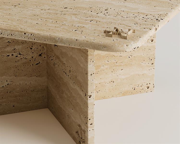 Burn-Traverten Orta Sehpa