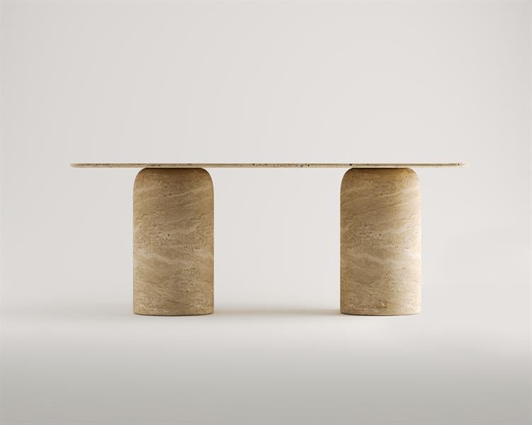 Calandha -Traverten Yemek Masası