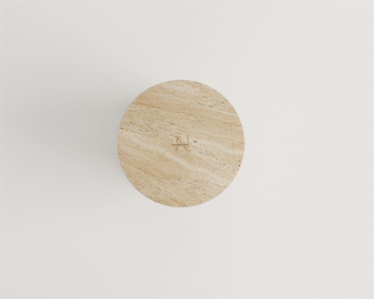 Cara-Travertine Side Table