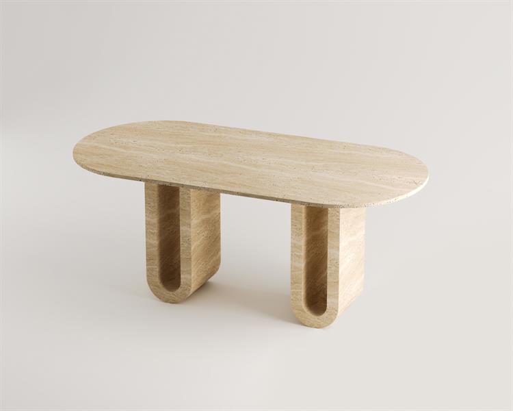 Cenobia -Traverten Yemek Masası