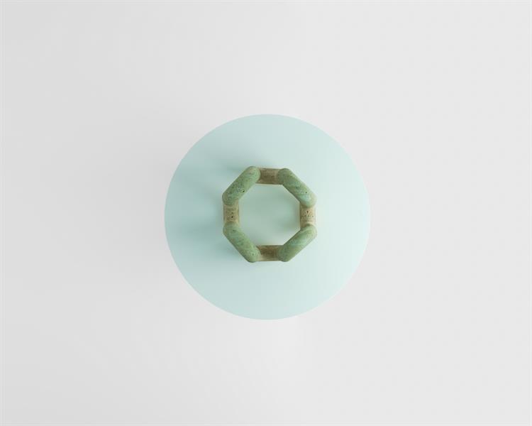 Daffodil-Travertine coffee table