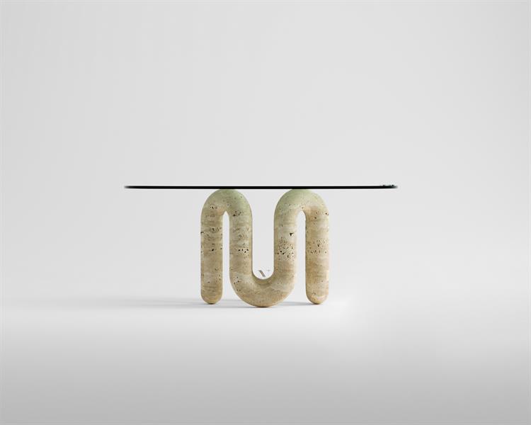 Daffodil-Travertine coffee table