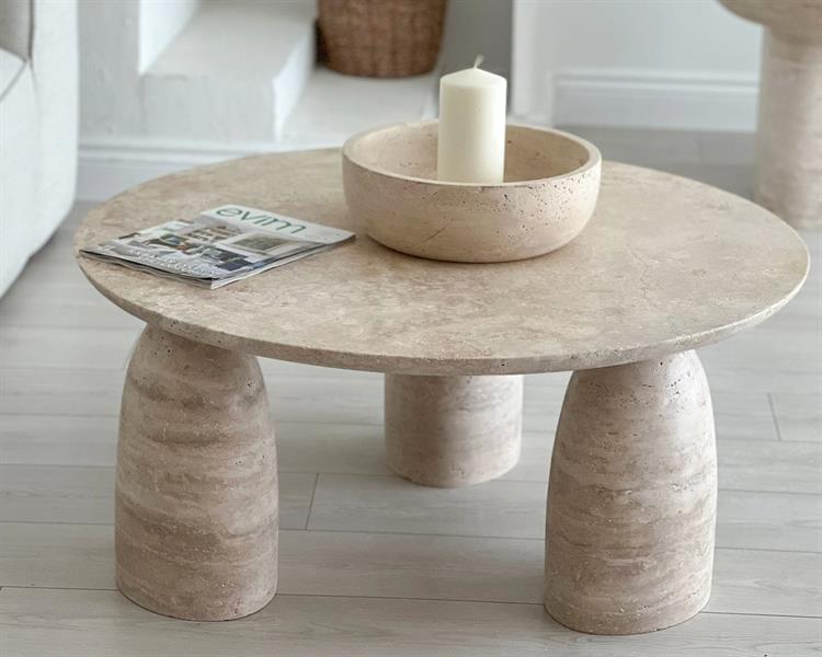 Damara-Travertine coffee table