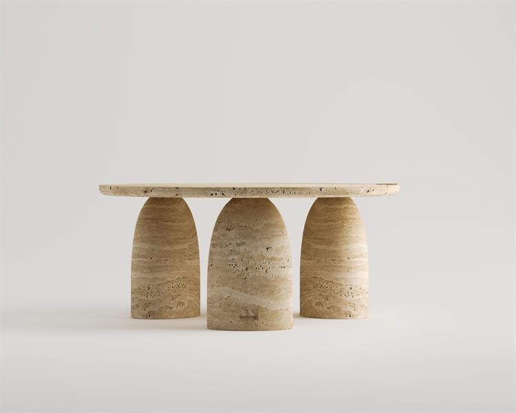 Damara-Travertine coffee table