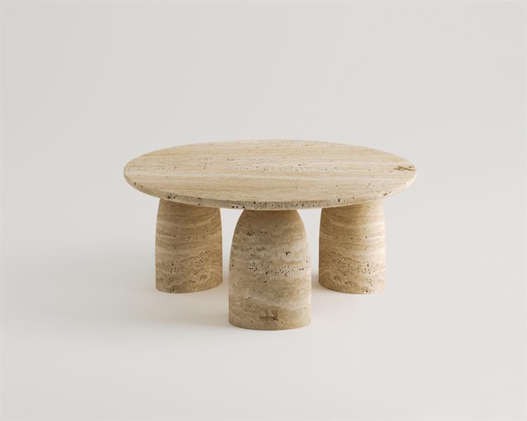 Damara-Travertine coffee table