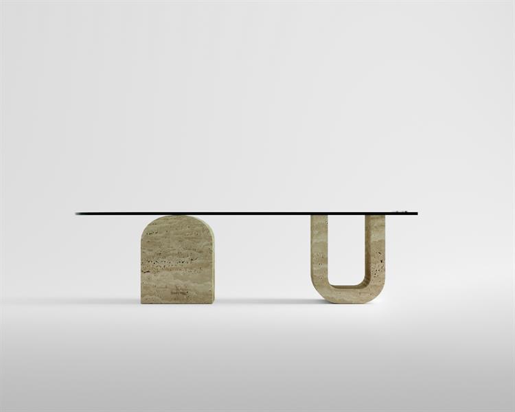 Dara-Travertine coffee table
