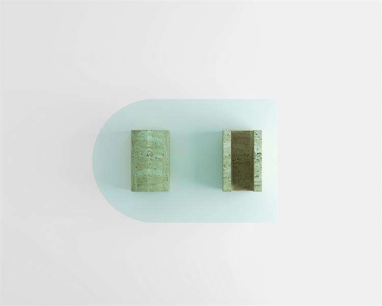 Dara-Travertine coffee table