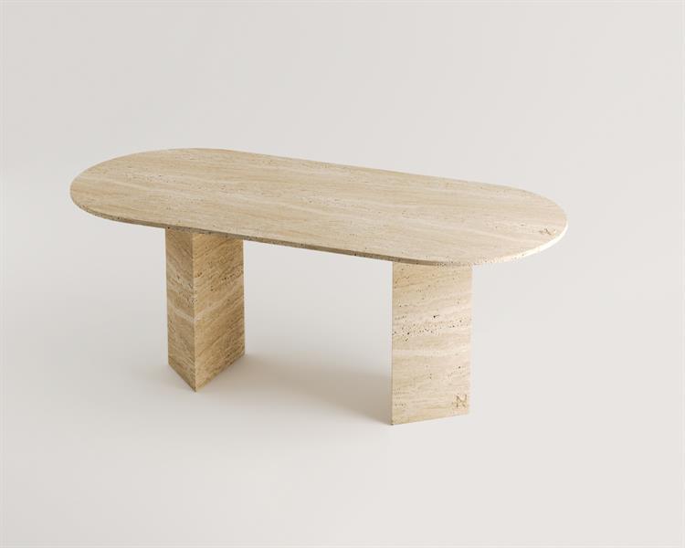 Delbin-Traverten Yemek Masası