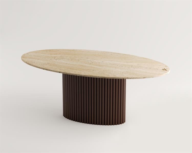 Ellipse-Ahşap Ayaklı Yemek Masası