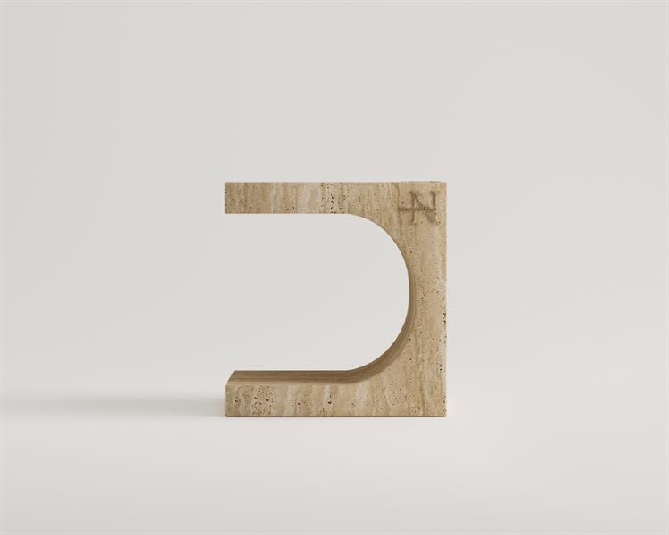 Fedora-Traverten Yan Sehpa 