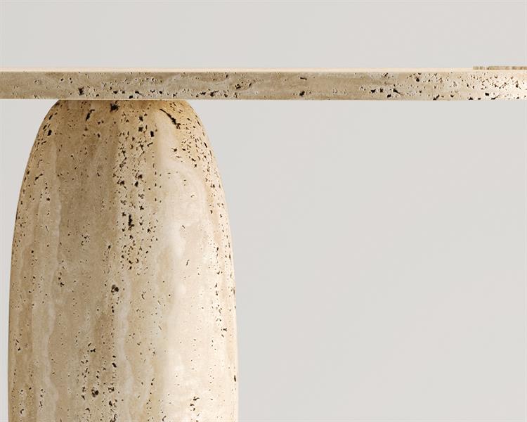 Ferzey-Commode en travertin