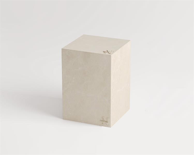 Flam - Sandıklı Bej Küp Sehpa