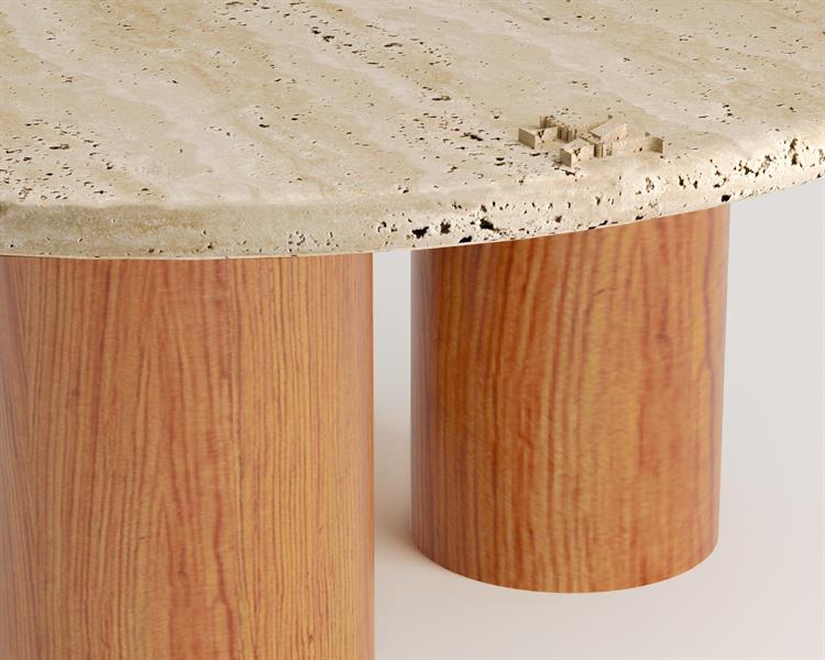 Freesia-Travertine coffee table