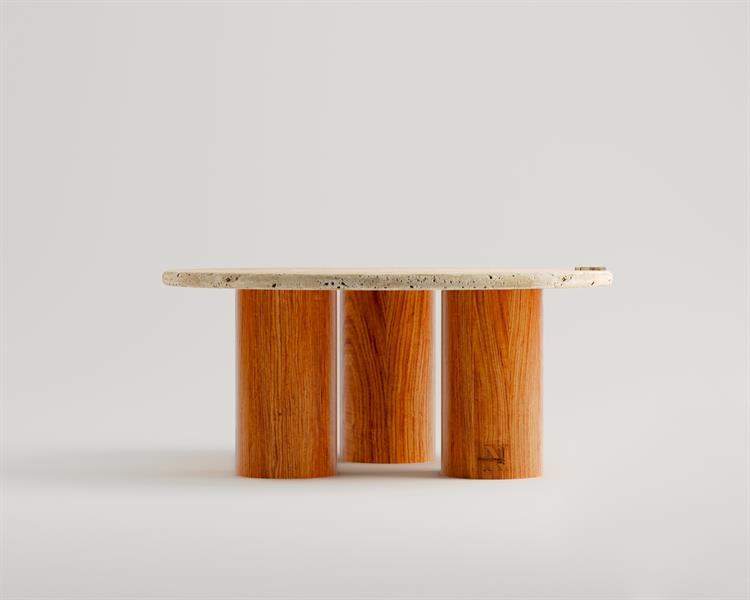 Freesia-Travertine coffee table
