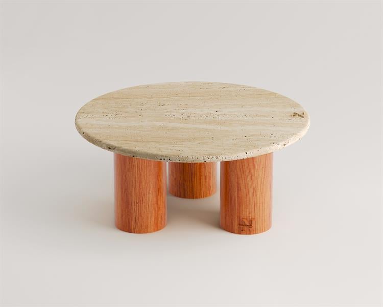 Freesia-Travertine coffee table