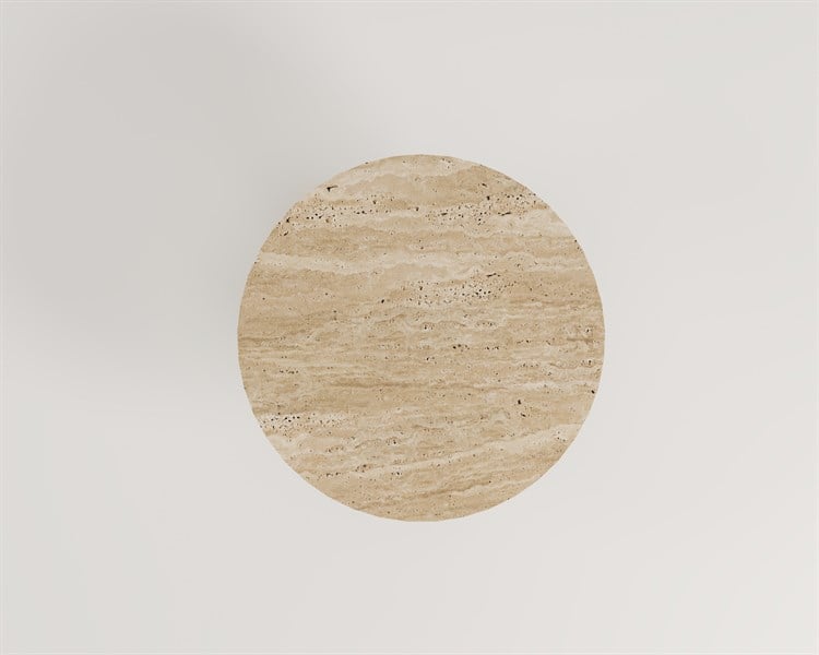 Gaea-Pieds cylindriques simples avec table centrale à plateau radus