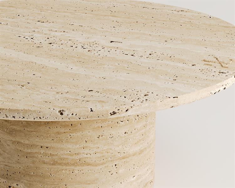 Gaea-Pieds cylindriques simples avec table centrale à plateau radus