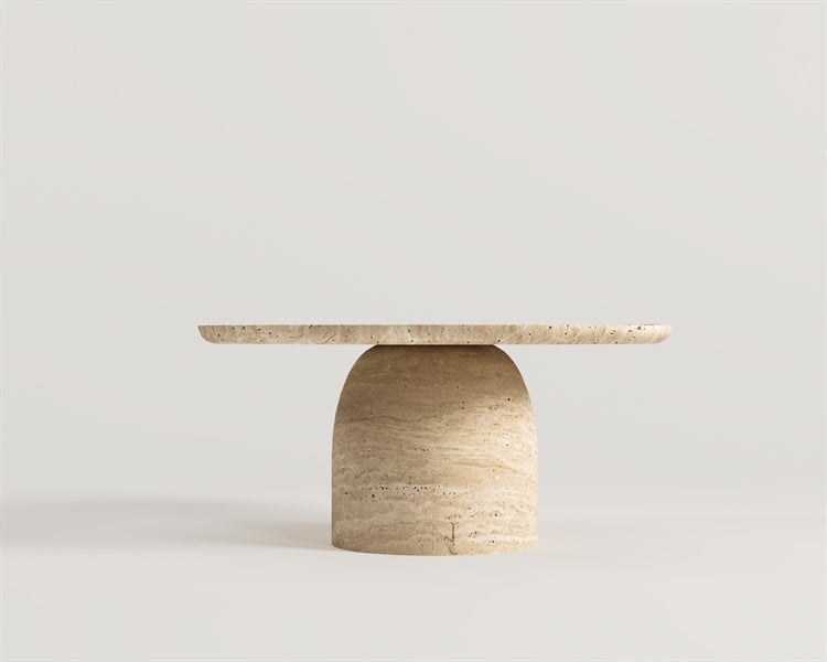 Gaea-Pieds cylindriques simples avec table centrale à plateau radus