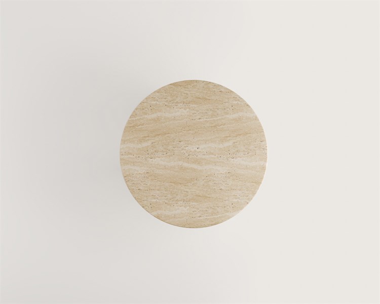 Harrison- Table de salle à manger ronde à 3 pieds cylindriques