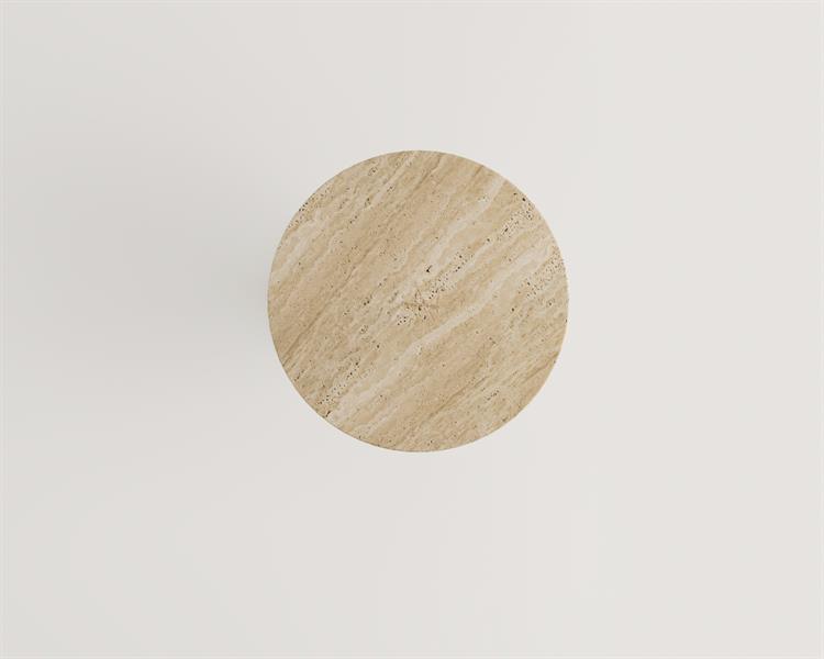 Hedyla-Travertine Side Table