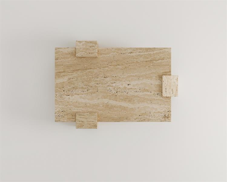 Heliks-Travertine coffee table