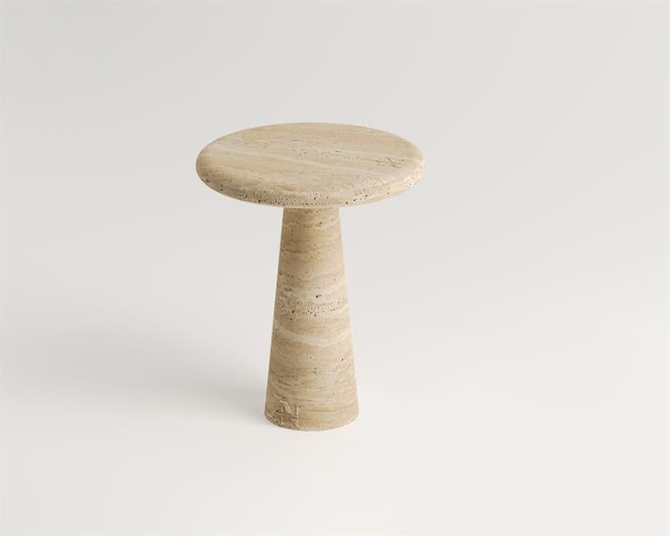 Hye-Travertine Side Table