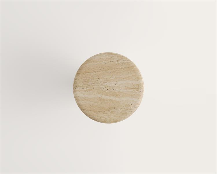 Hye-Travertine Side Table