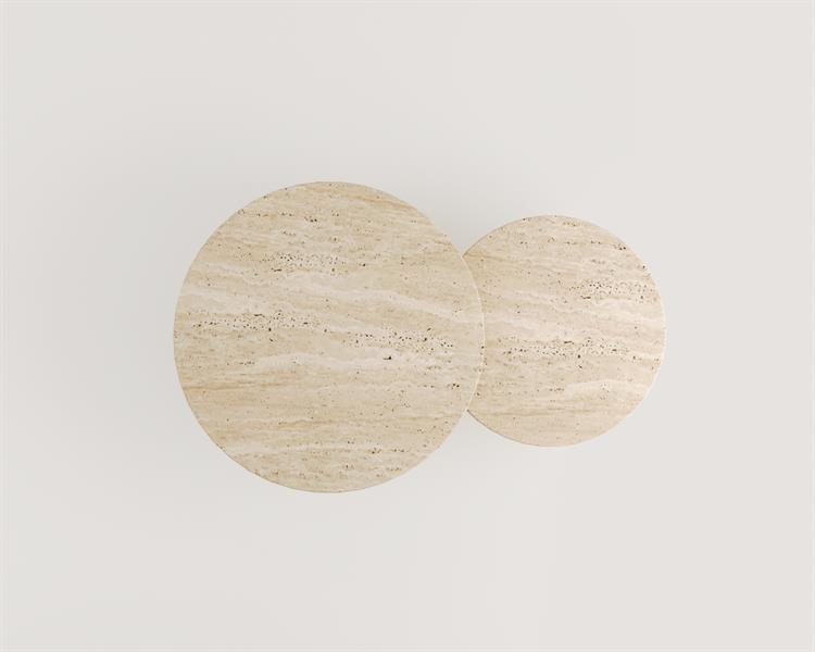 Ivory-Traverten Sehpa