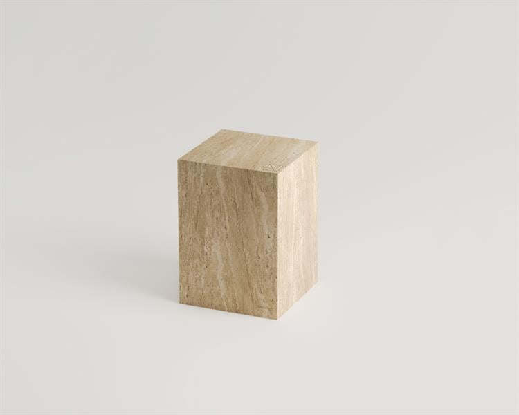 Kaylee-Table dappoint en cube de marbre
