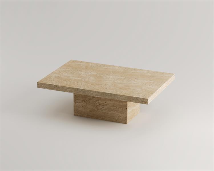 Laurel-Travertine coffee table