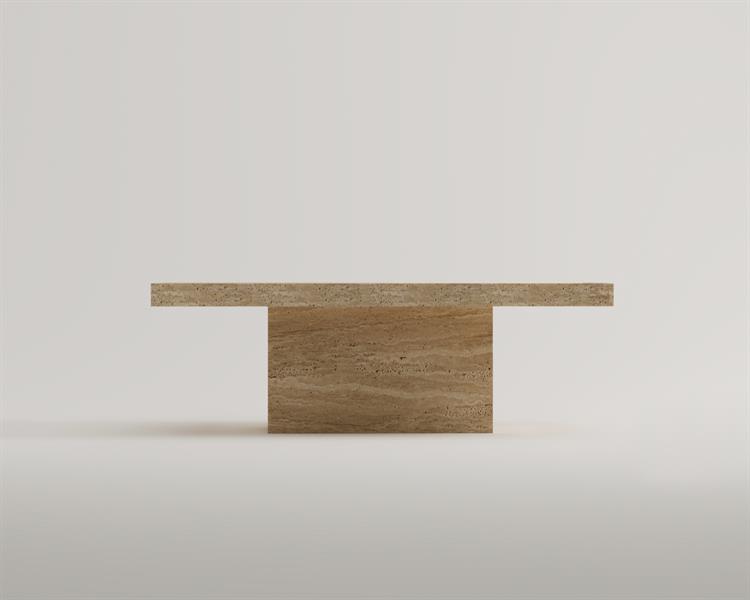 Laurel-Travertine coffee table