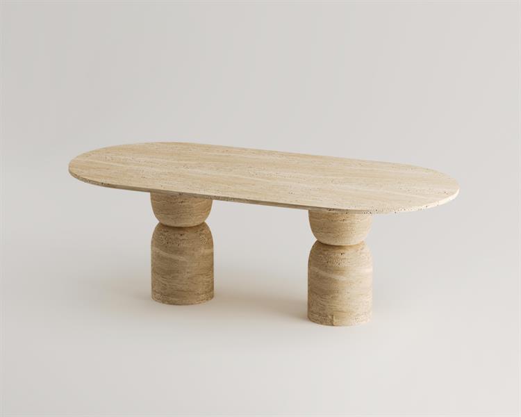 Levi-Traverten Yemek Masası