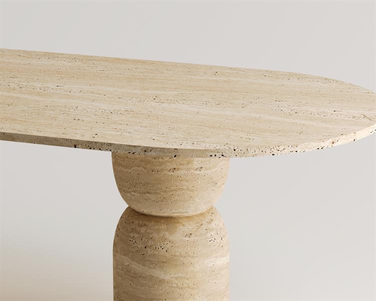 Levi-Traverten Yemek Masası