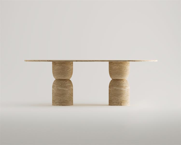 Levi-Traverten Yemek Masası