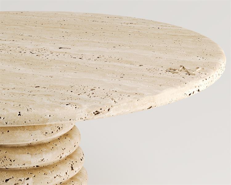 Lilac -Travertine coffee table