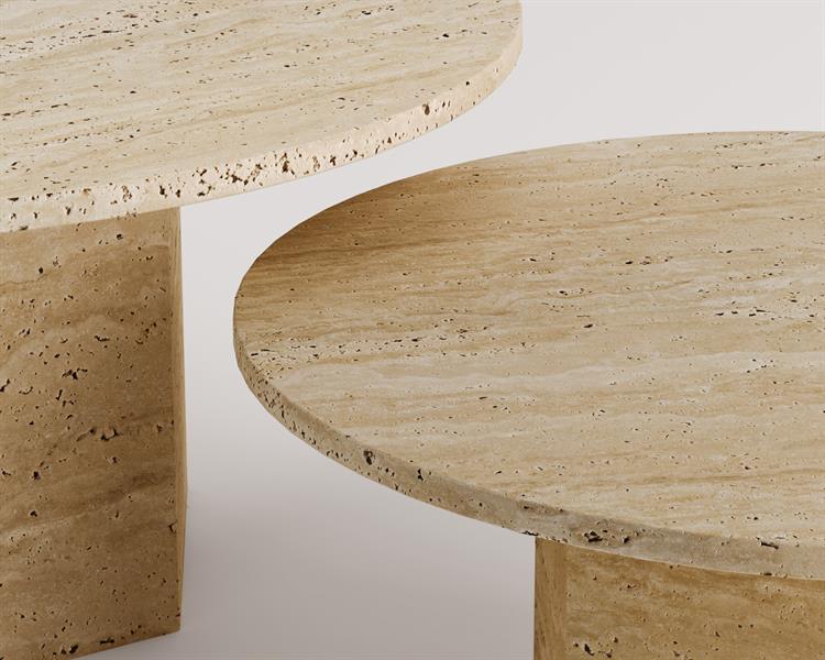 Lily-Traverten Sehpa