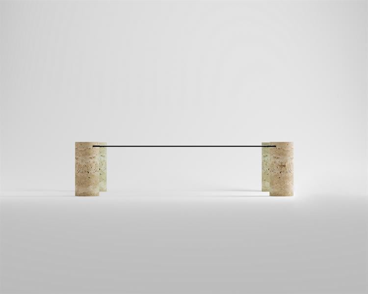 London-Travertine coffee table