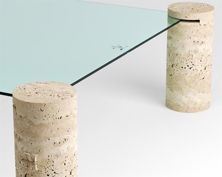 London-Travertine coffee table