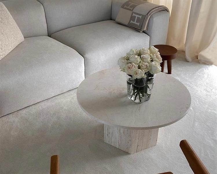 Loni-Travertine coffee table