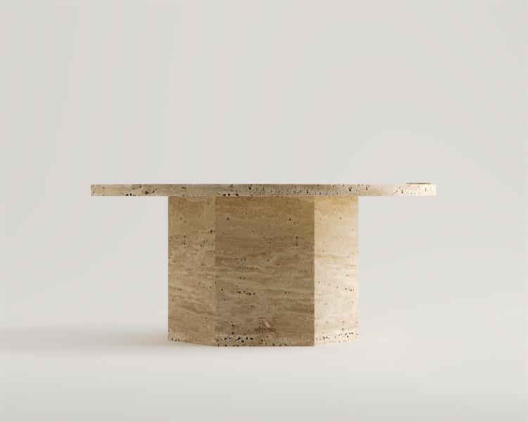 Loni-Travertine coffee table