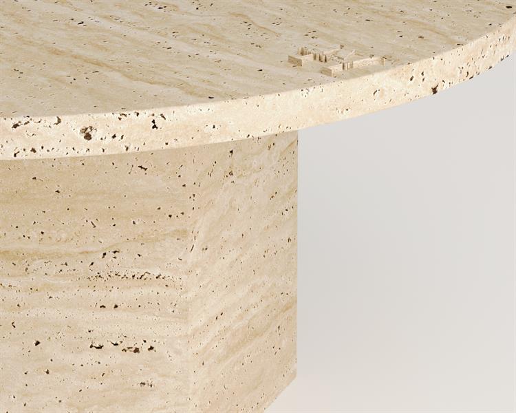 Loni-Travertine coffee table