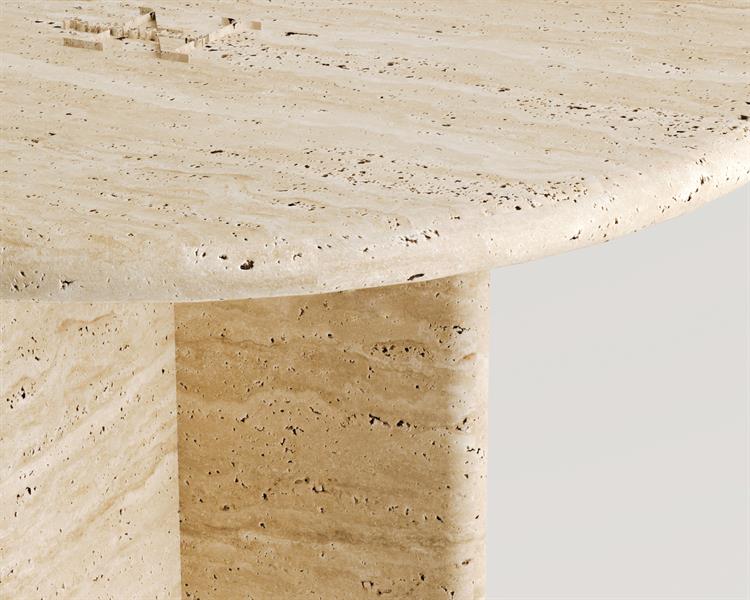 Lori-Travertine Side Table