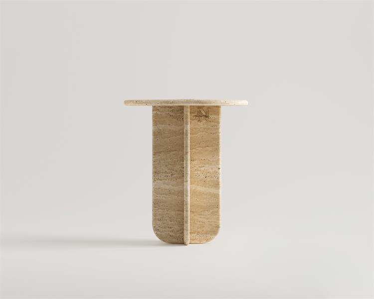 Lori-Travertine Side Table