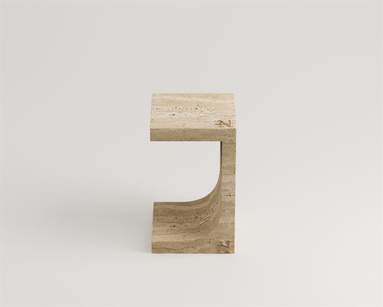 Lush-Travertine Side Table