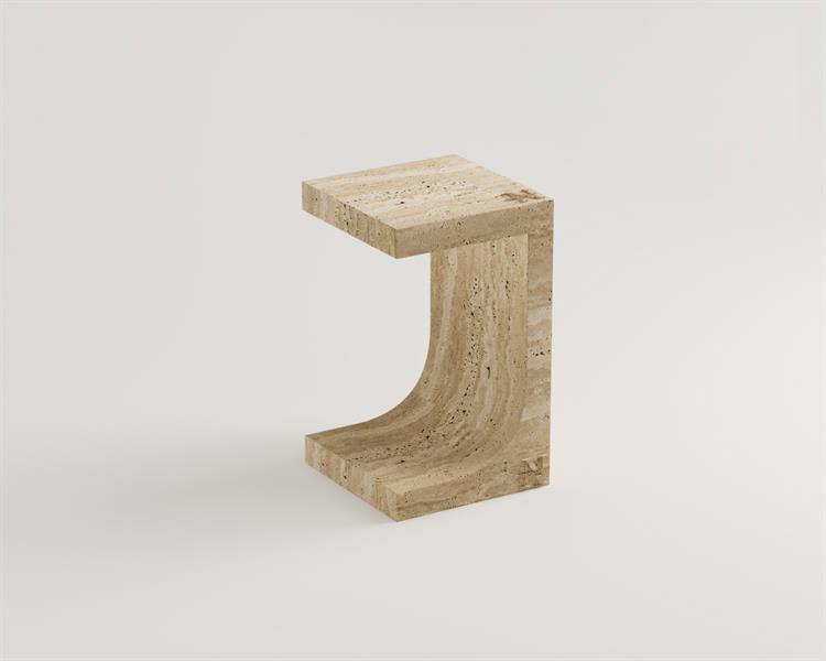 Lush-Travertine Side Table