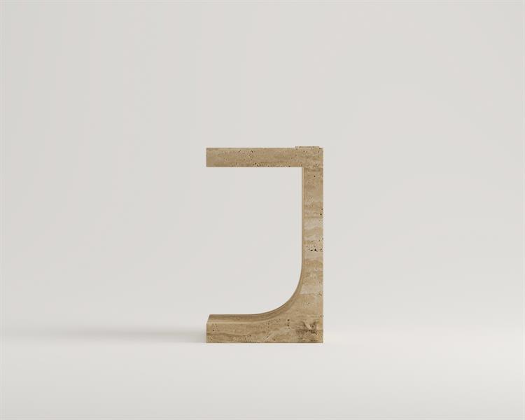 Lush-Travertine Side Table